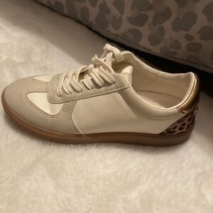 Jcrew leopard tennis shoe